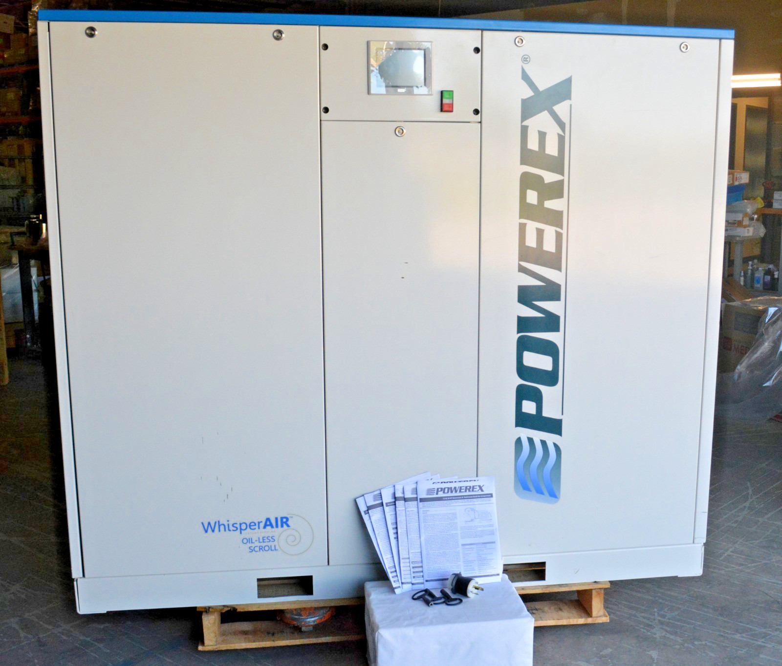 SEQ40B740AJ/COMPRESSOR, WISPER AIROIL-LESS SCROLL 125 AT 100 PSIG SLAE10/POWEREX