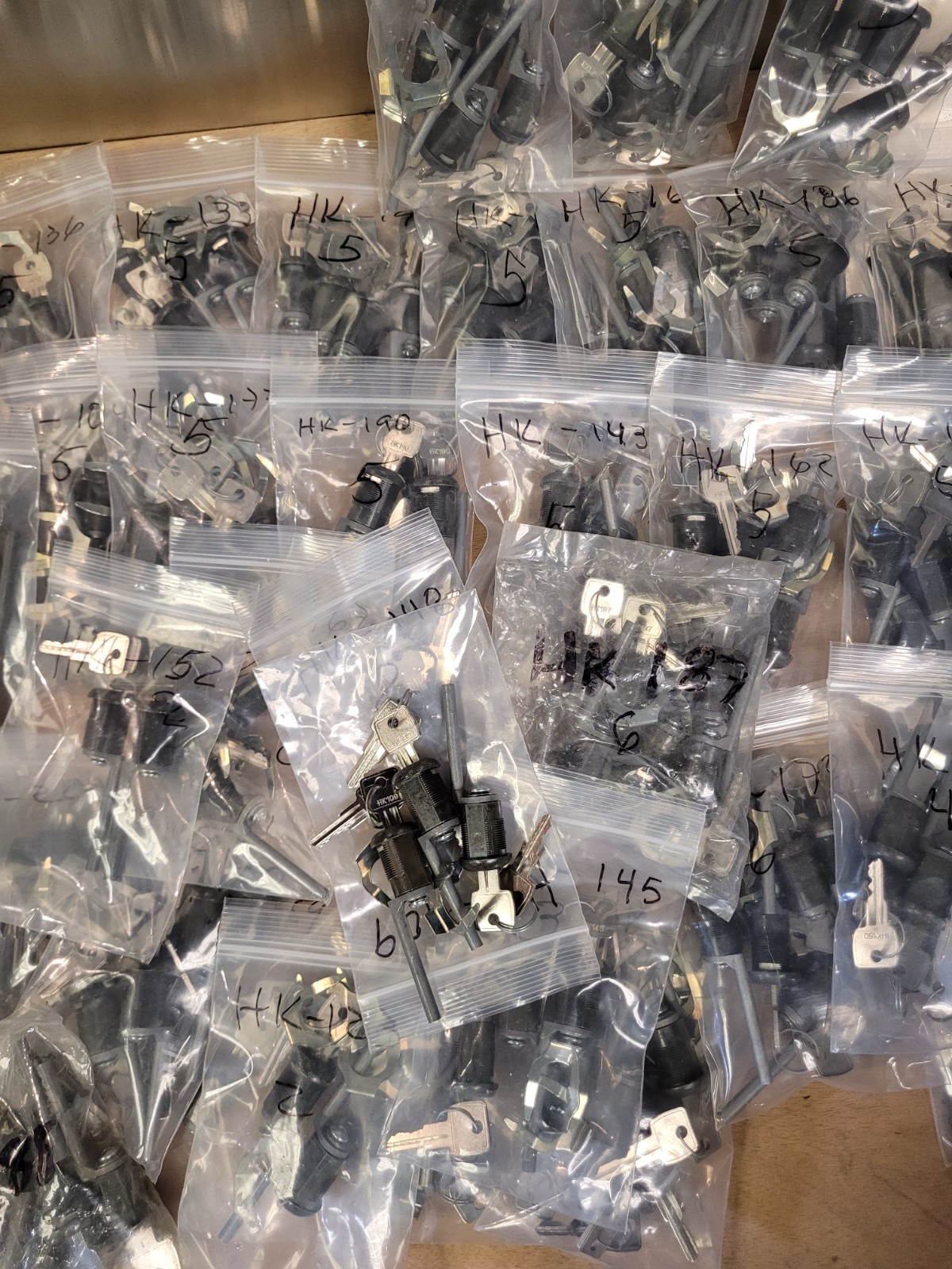 large lot of HK office furniture locks drawer cabinet locks. 165 locks