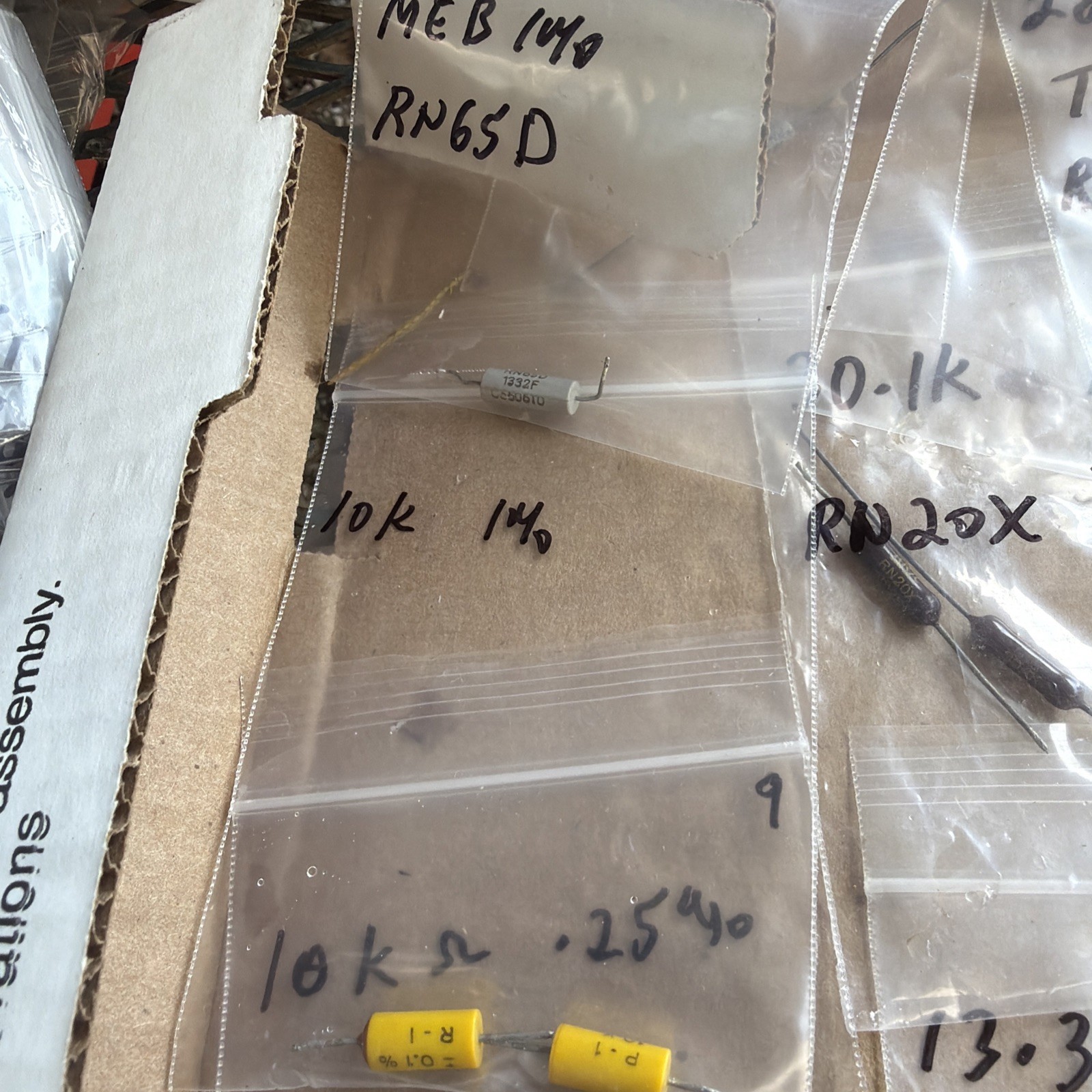 150pc Group Lot Of RESISTORS Dale & Other Mfg Look At Pictures New & Used #7