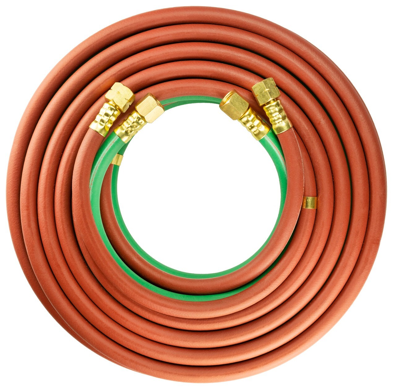 Oxy-Fuel Twin Welding Hose T Grade 1/4″ ID, 25FT B B 9/16-18 Size Fittings