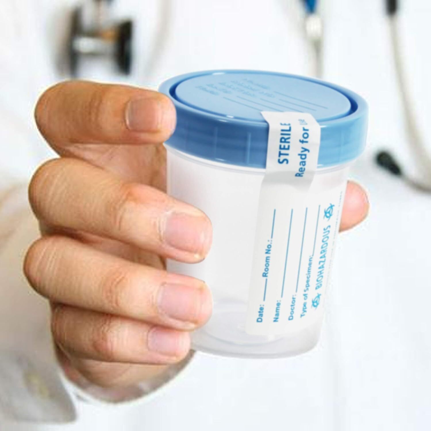 Medpride Disposable Specimen Cups| High-Grade Silicone, Sterile,…