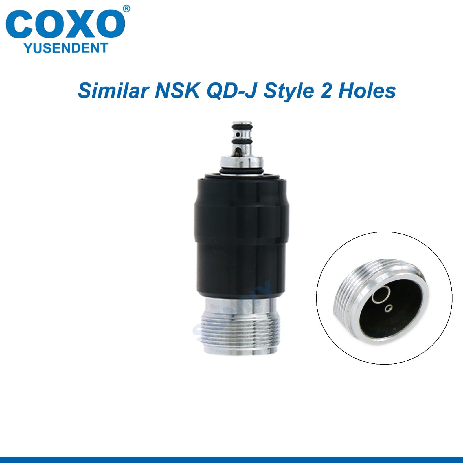 US COXO Dental LED Handpiece High Speed E Generato 2/4 Holes Coupler Fit NSK