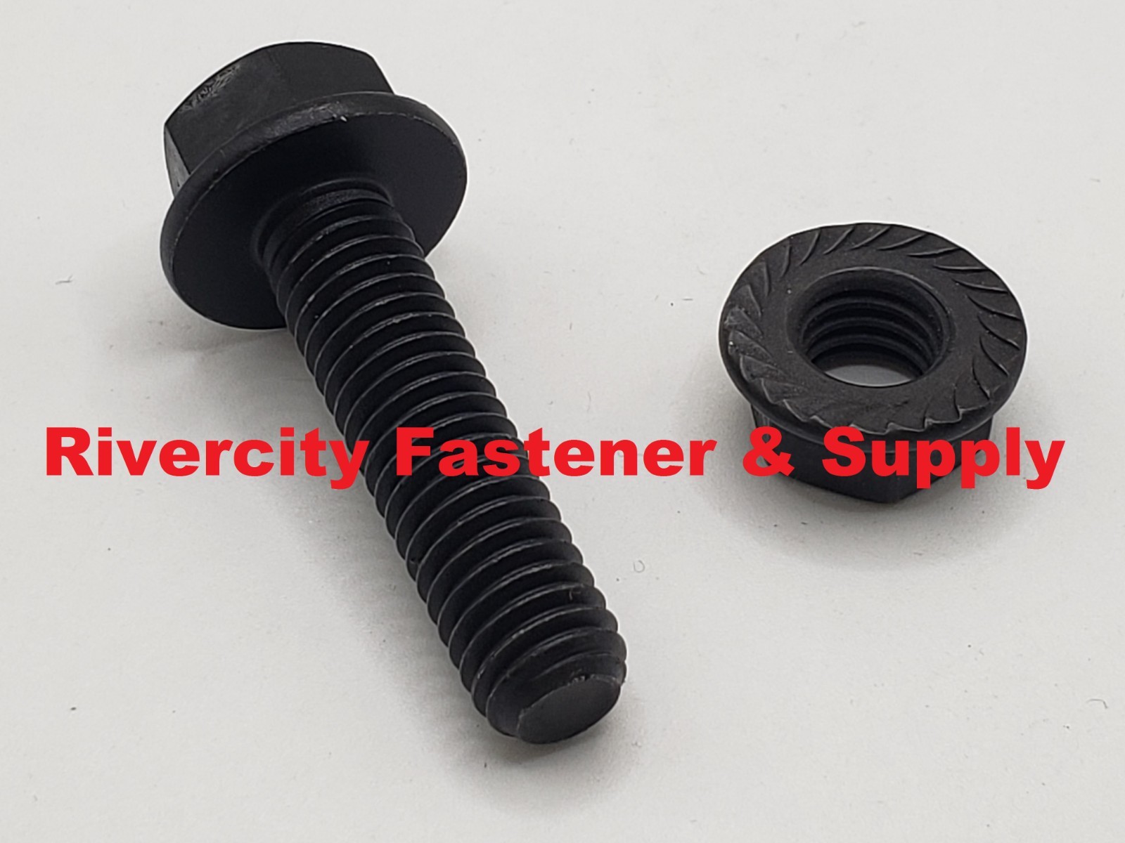 3/8-16×1-1/2 Grade 8 Flange Bolts 3/8x16x1.5 Screw & 3/8-16 Serrated Flange Nuts