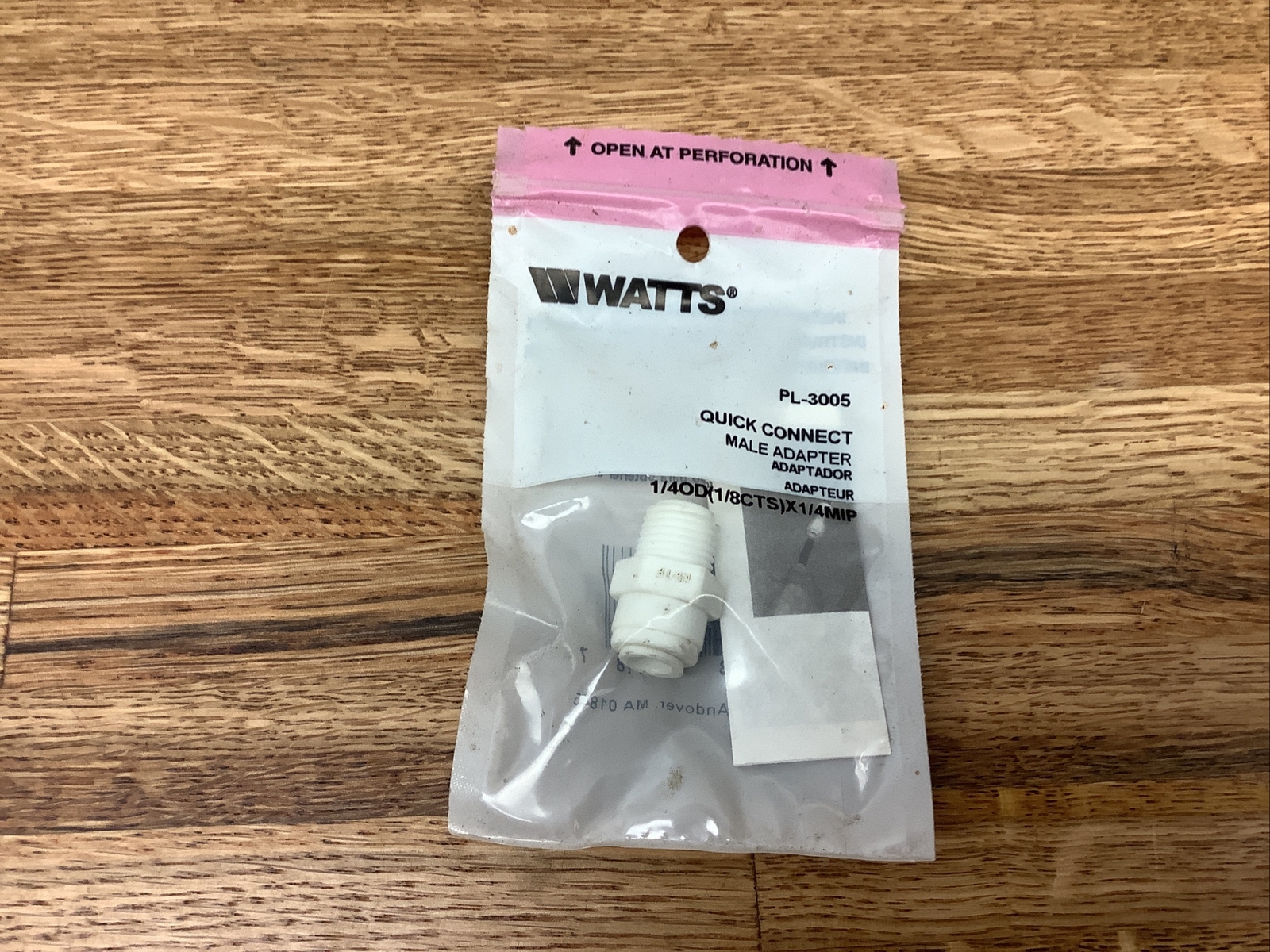 Watts PL3005 Quick Connect Male Adapter 1/40Dx1/4MIP