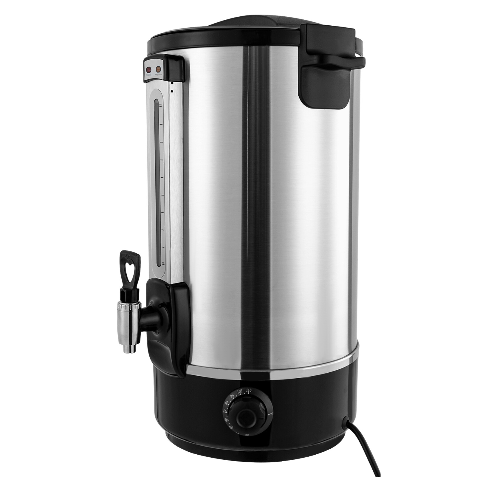 2-Layer Commercial Eletric Hot Water Bucket Countertop Water Boiler 110V