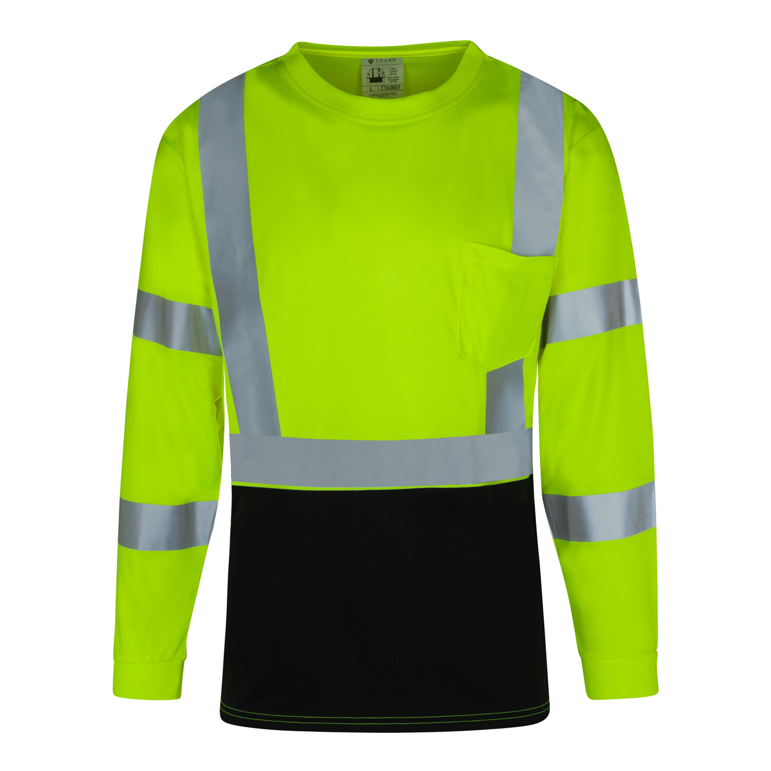 Everyday ANSI Class 3 with Contrast-Long Sleeve UPF-50+ T-Shirt