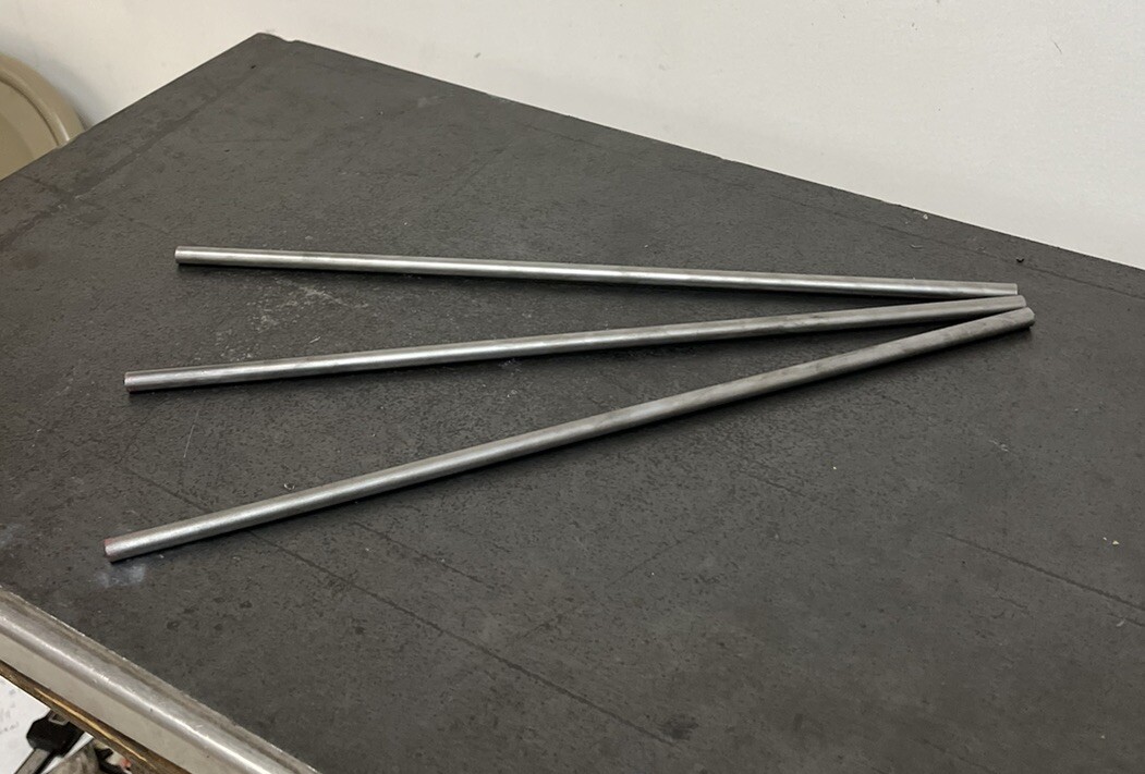 M2 Tool Steel Round Rods 1/4″ (.265 OD) x 12″ | High Speed Steel | 3 Pack