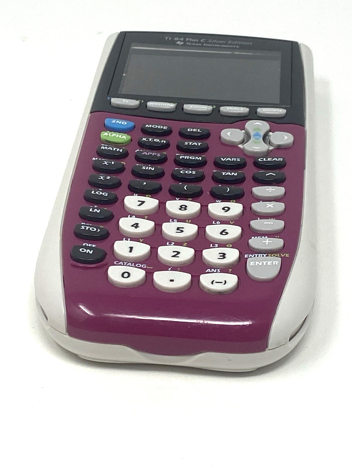 TI-84 Plus C Silver Edition Pink Graphing Calculator W/ Brand NEW BATTERY!