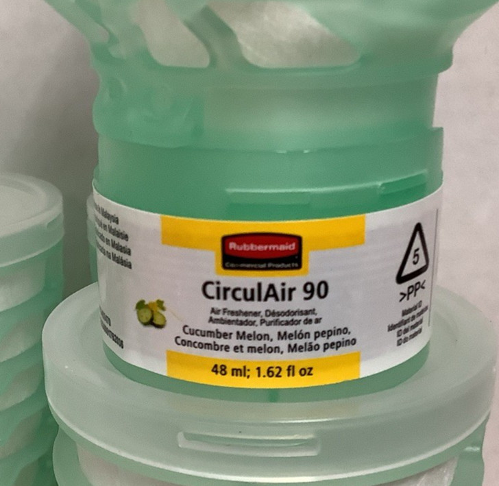 6/pack RUBBERMAID FG402470 CirculAir 90 Air Freshener Refills CUCUMBER MELON