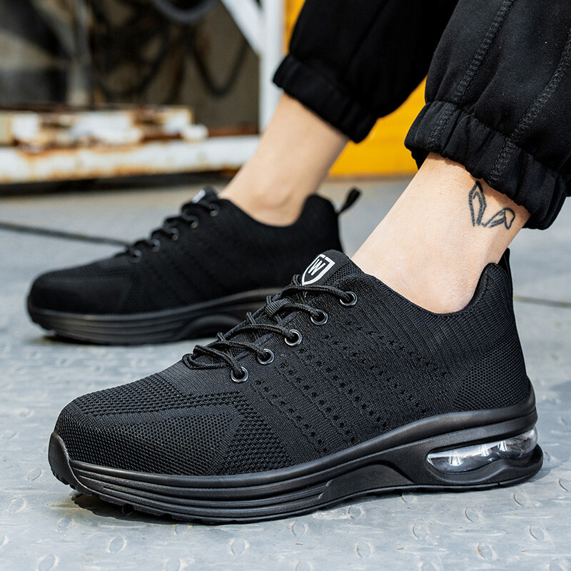Safety shoes for men breathable work sports shoes steel toe shoes Indestructible