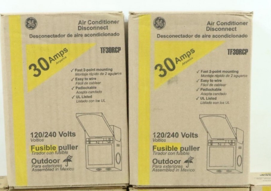 2 ) GE 30-Amp 120/240-Volt Fused AC Disconnect TF30RCP