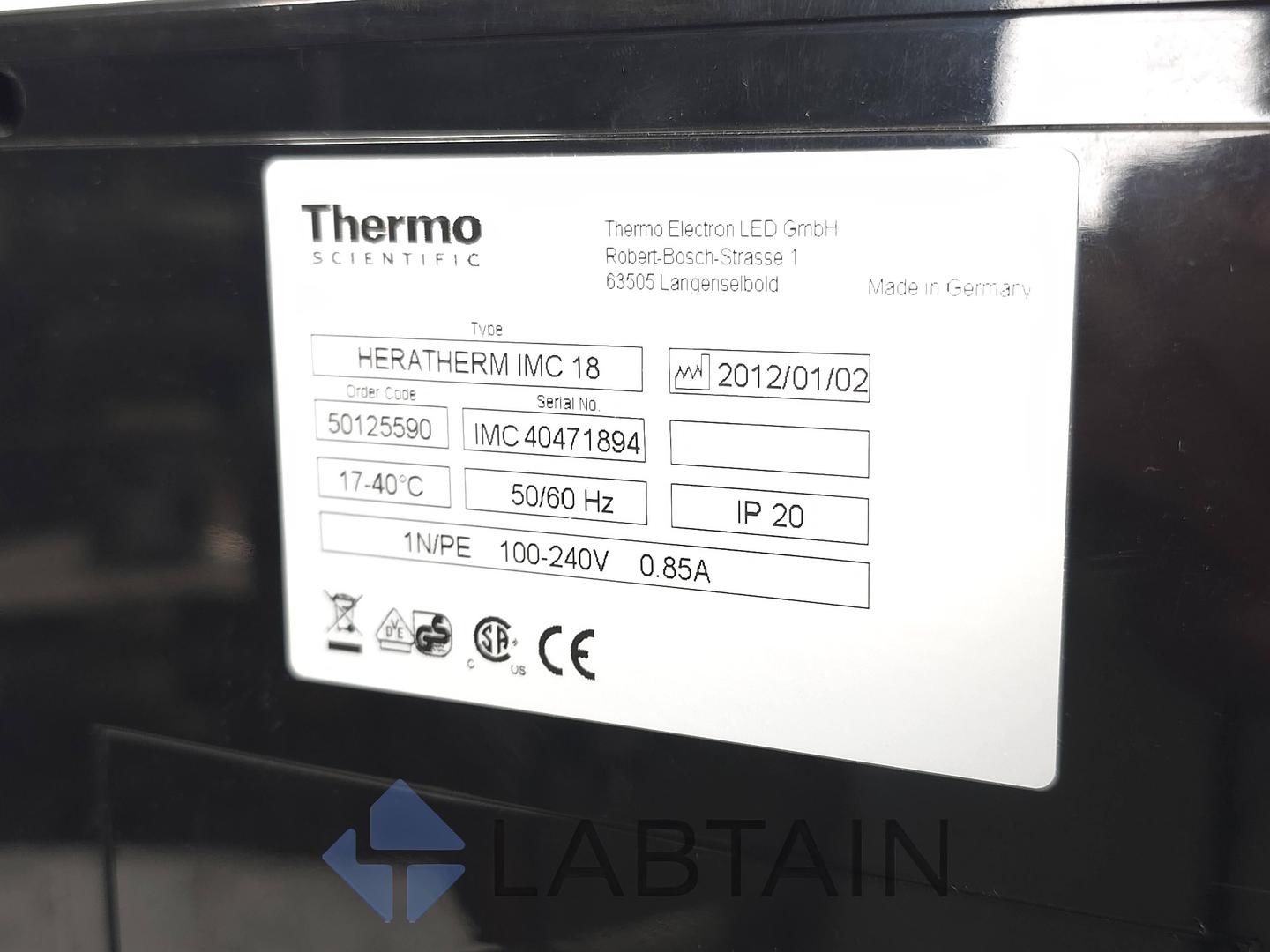 Thermo Scientific HERATHERM IMC 18 Compact Microbiological Incubator