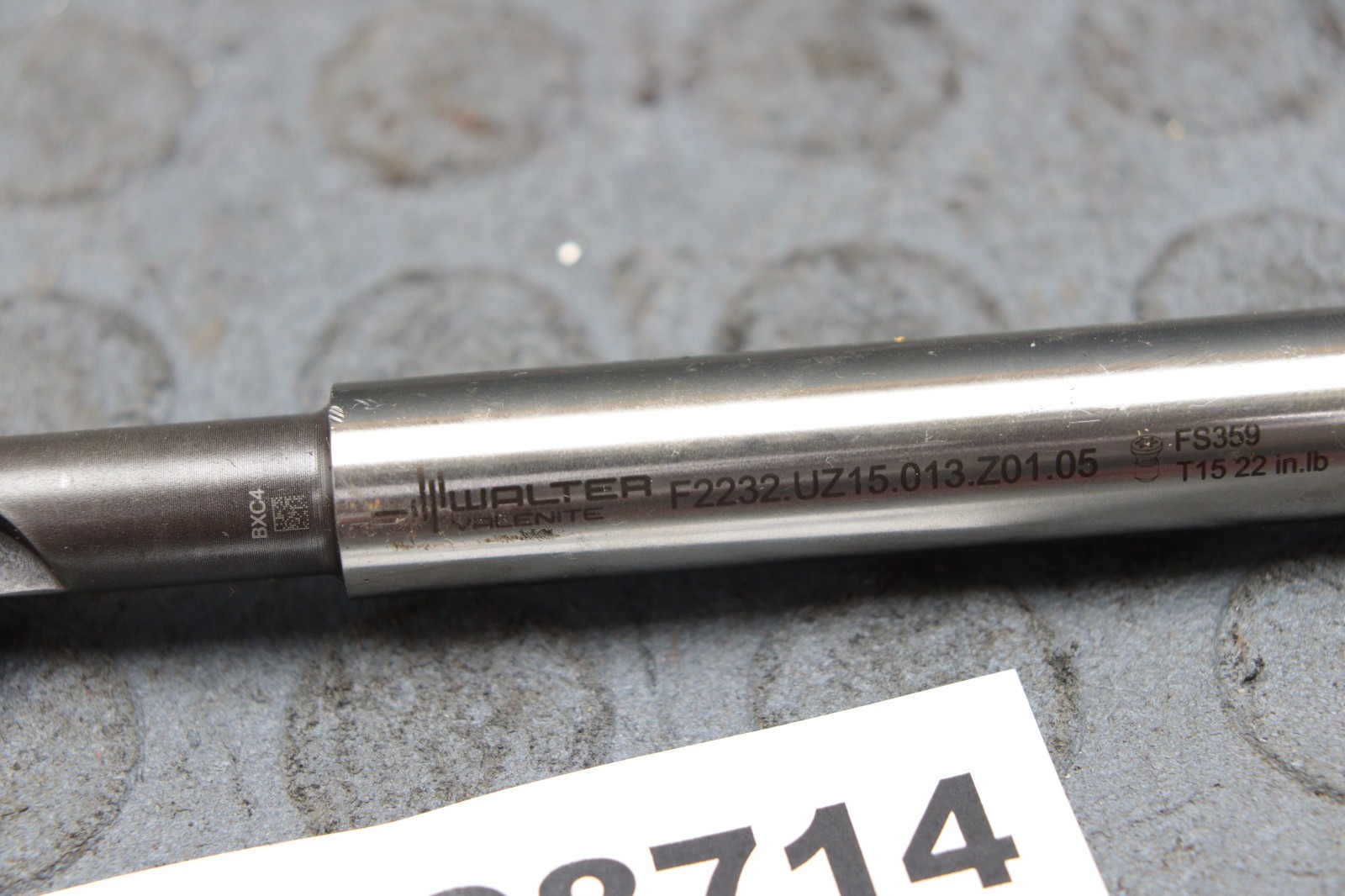 WALTER f2232.uz15..013.z01.05 INDEXABLE CHAMFER MILL 45 DEGREE 5/8 SHANK LOC8714