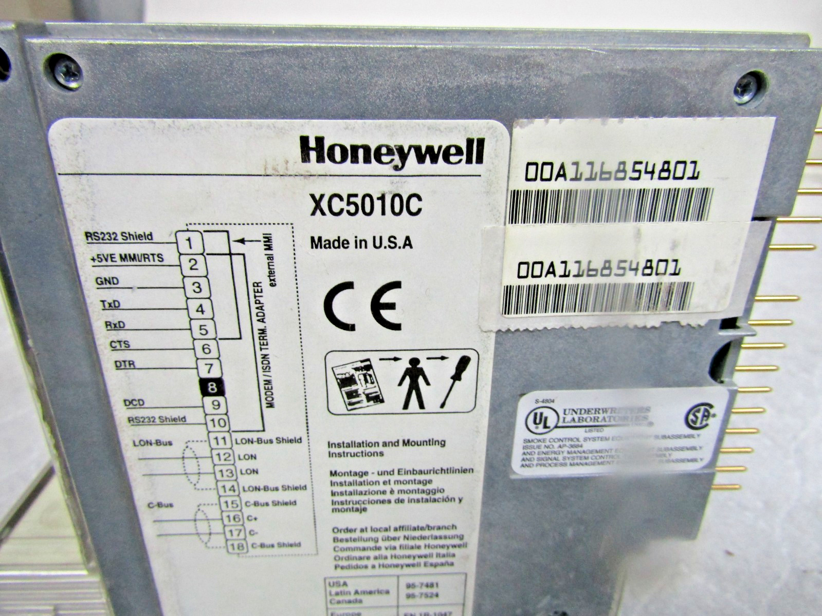 ✌️HONEYWELL XC5010C CPU MODULE EXCEL 500 16 BIT