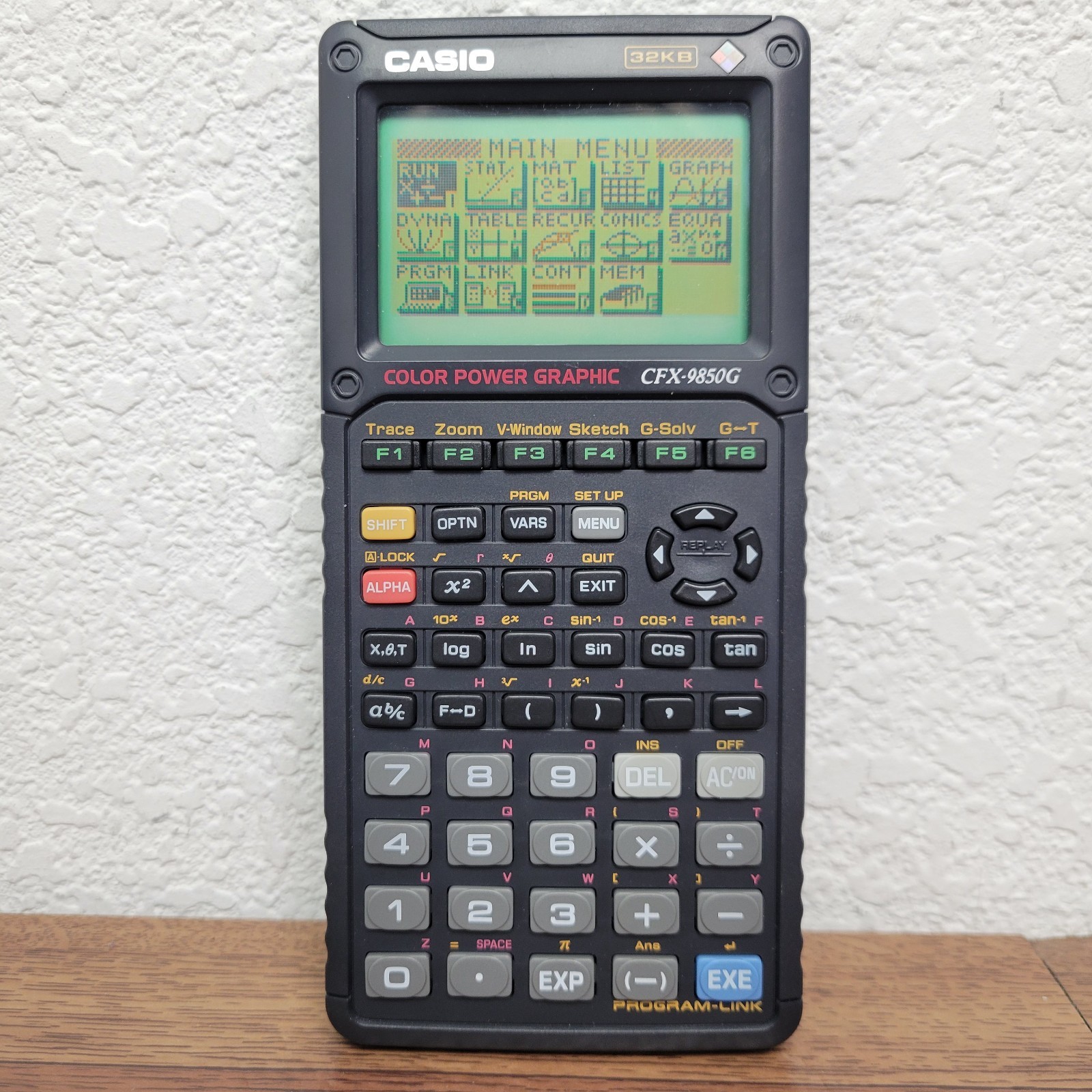 Casio CFX-9850G Graphing Calculator 32KB – TESTED WORKS