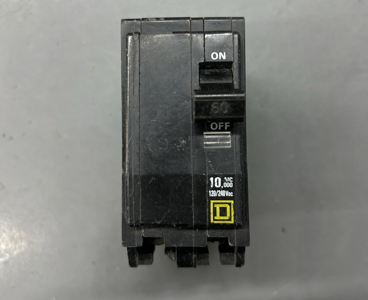 Lot of 5 Square D QO260 60 Amp 2-Pole Circuit Breaker 120/240V QO Visi-Trip Used