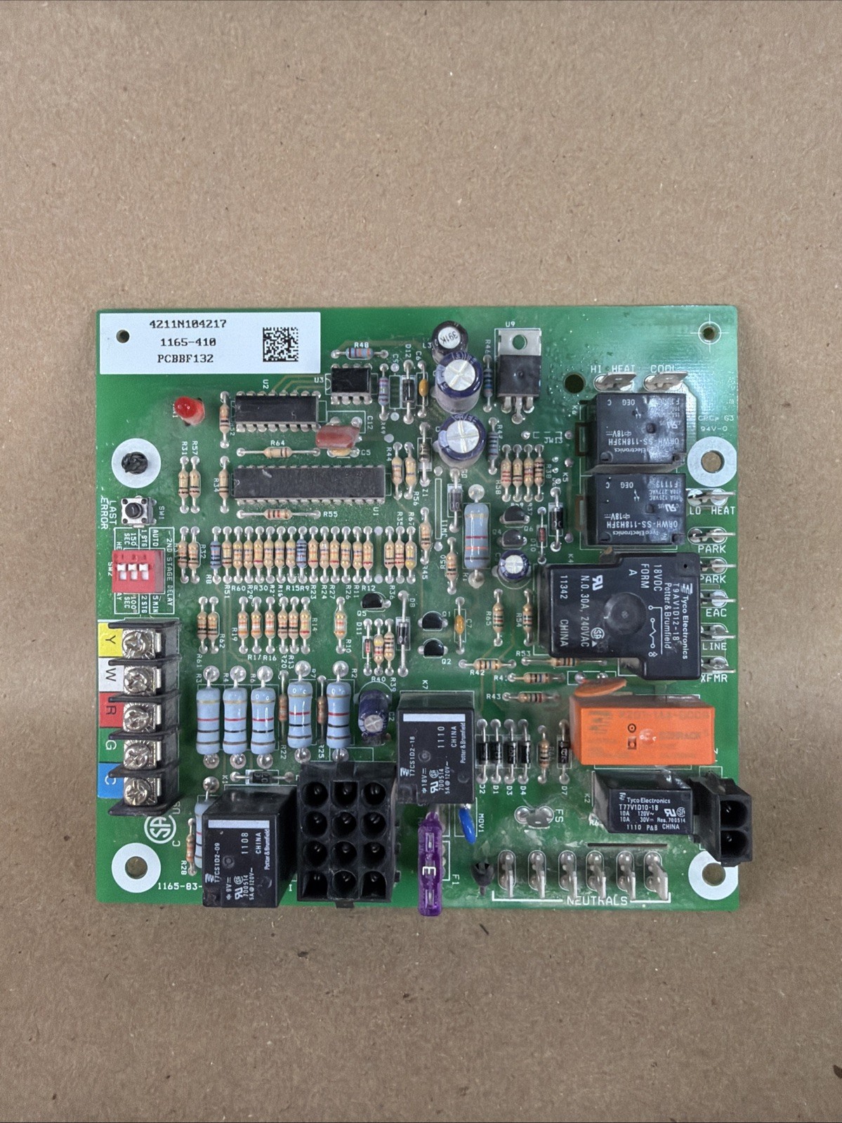 Goodman PCBBF132 OEM Furnace Control Circuit Board 1165-410 (C1)