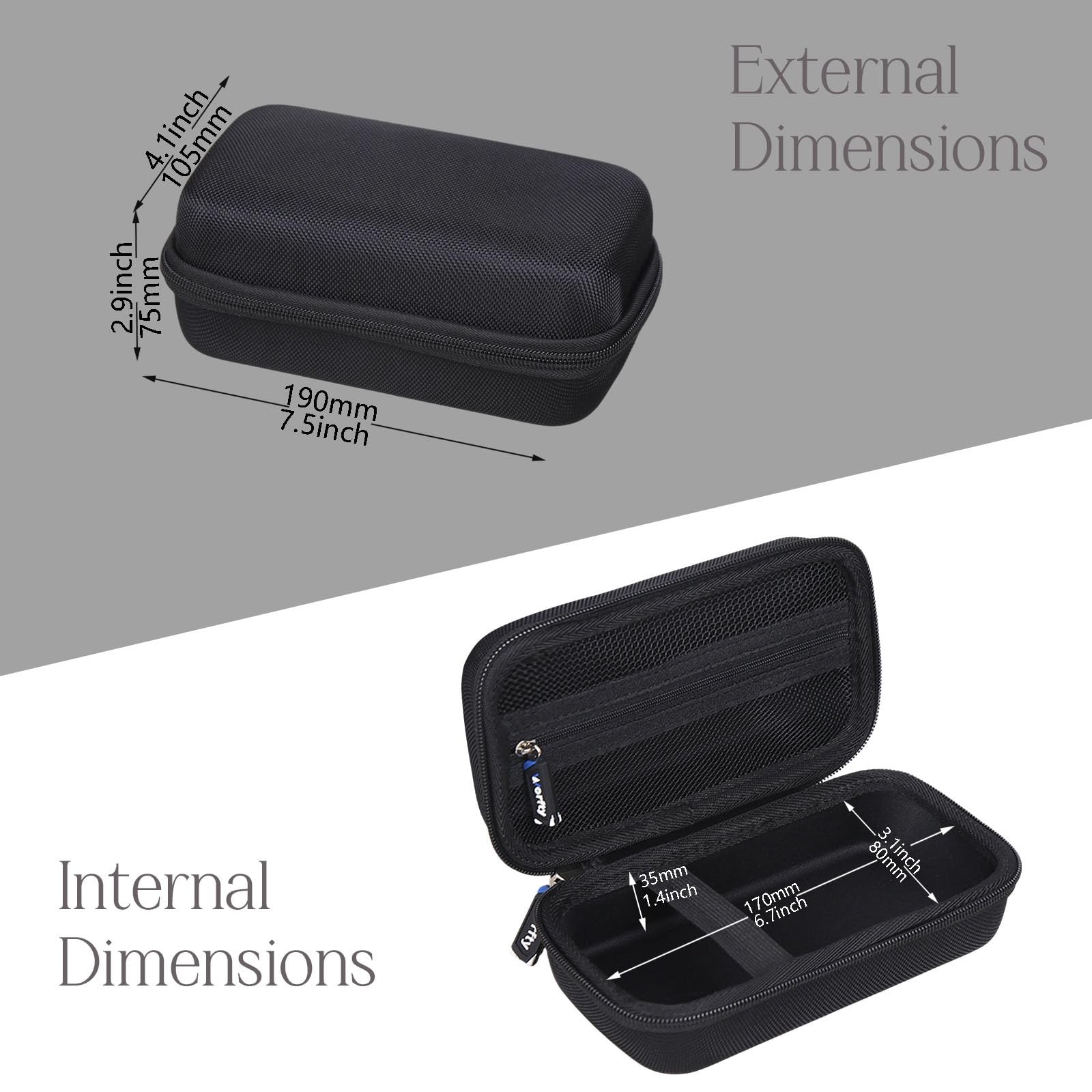 Hard Multimeter Case for Klein MM325/MM400/MM300/MM450/Fluke Full Black