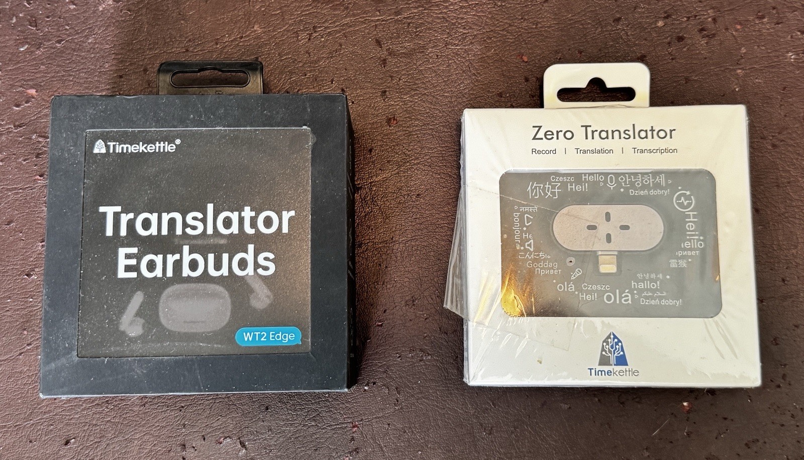 Timekettle WT2 Edge Translator Earbuds + Zero Translator Bundle NEW Open Box