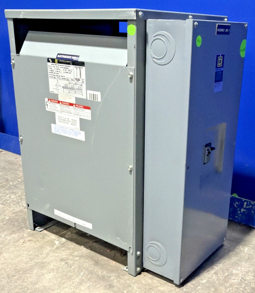 Square D 30kVA 480V Transformer 3PH 60HZ 208Y/120V 30T3HFISNLP 🟦