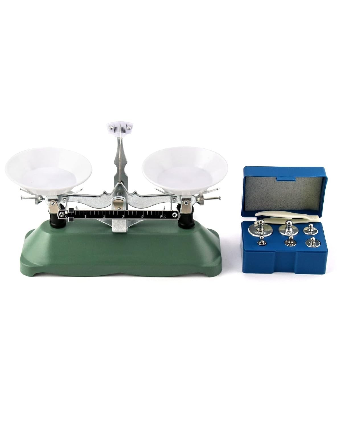 Mini Triple Beam Balance Scale 200g x 0.2g Lab Educational Pocket Scale Weights!