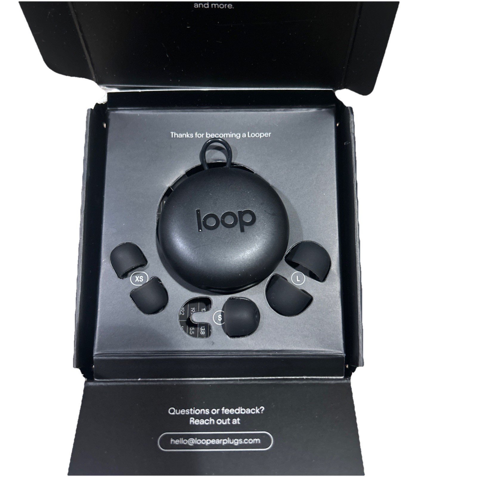 Loop Switch 2 Adjustable Ear Plugs – 3 Noise Relief Modes Open Box One Missing