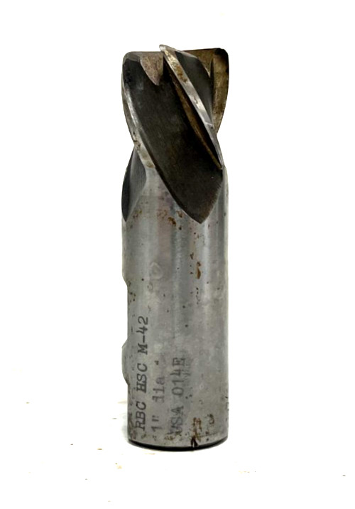 RBC 1″ CORNER RADIUS END MILL, 1″ LOC, 4-FLUTE, 3-1/2″ OAL, HSC M-42