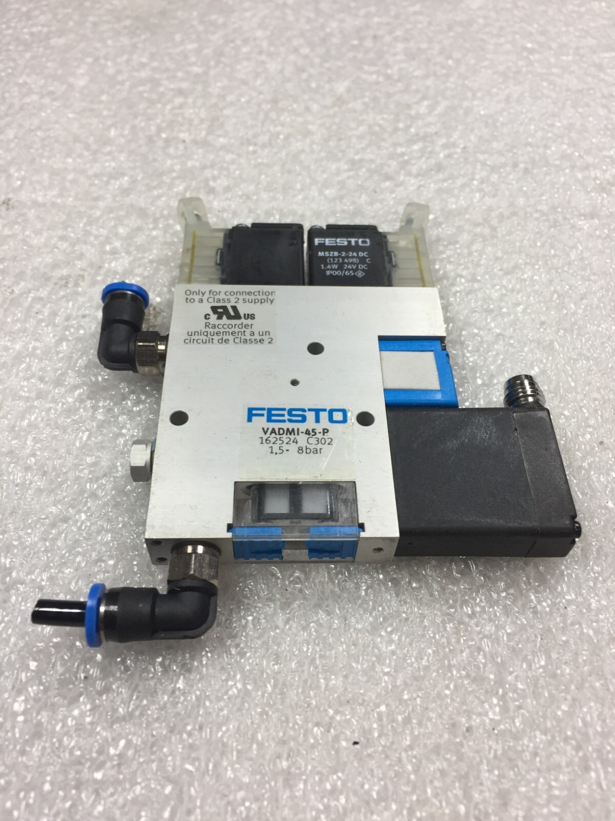 FESTO 162524 VADMI-45-P D902 1.5 8BAR Vacuum Generator FREE SHIPPING