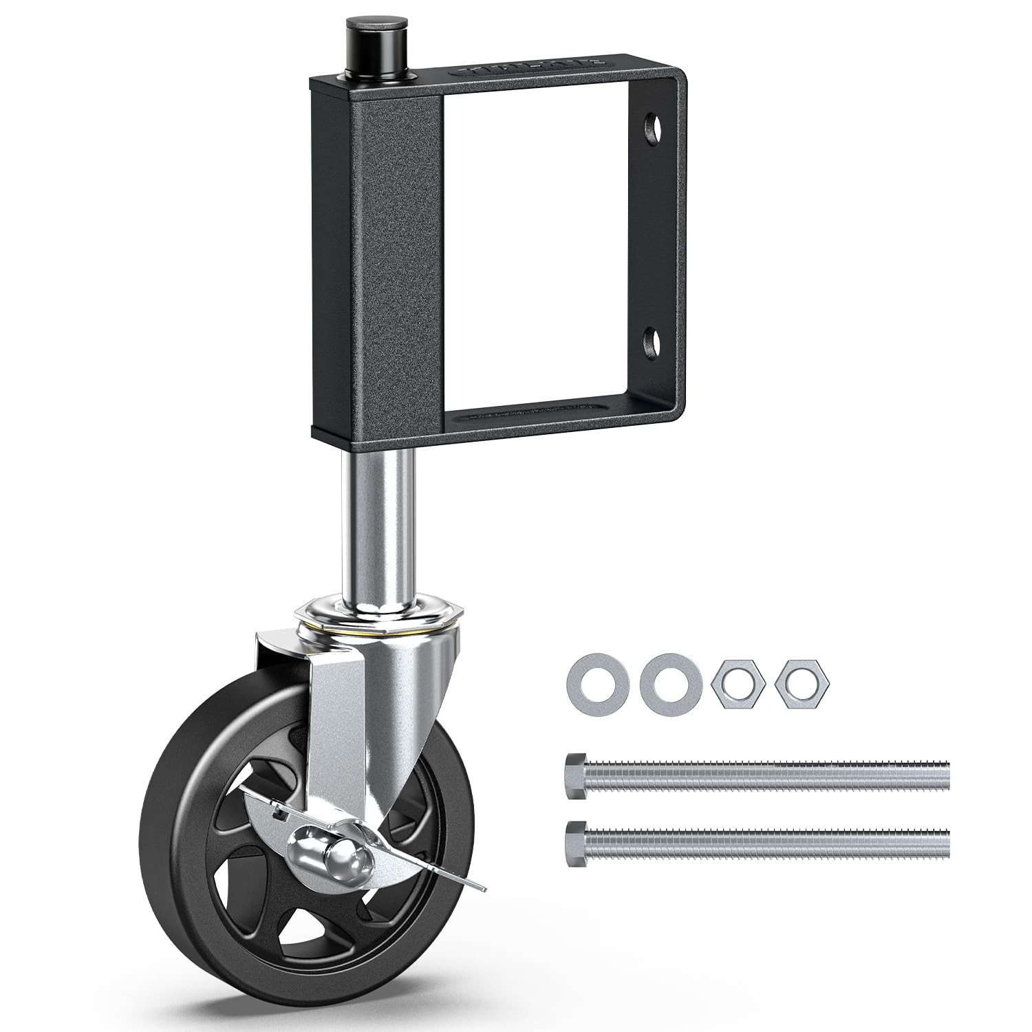Heavy Duty Gate Caster, Spring Loaded Gate Wheel, Swivel Gate Caster Wheel 220LB