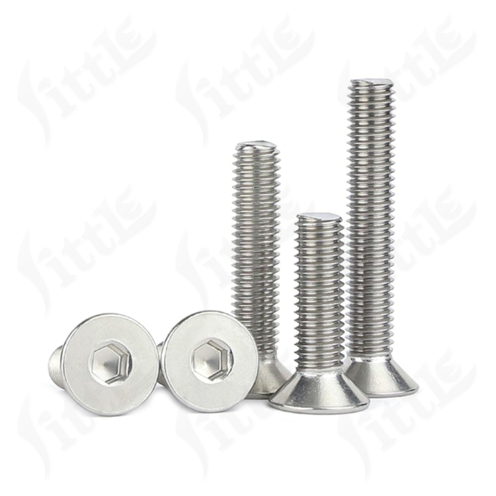 M2 M3 M4 M5-M20 Socket Countersunk Screws A2 Stainless Steel Allen Hexagon Bolts