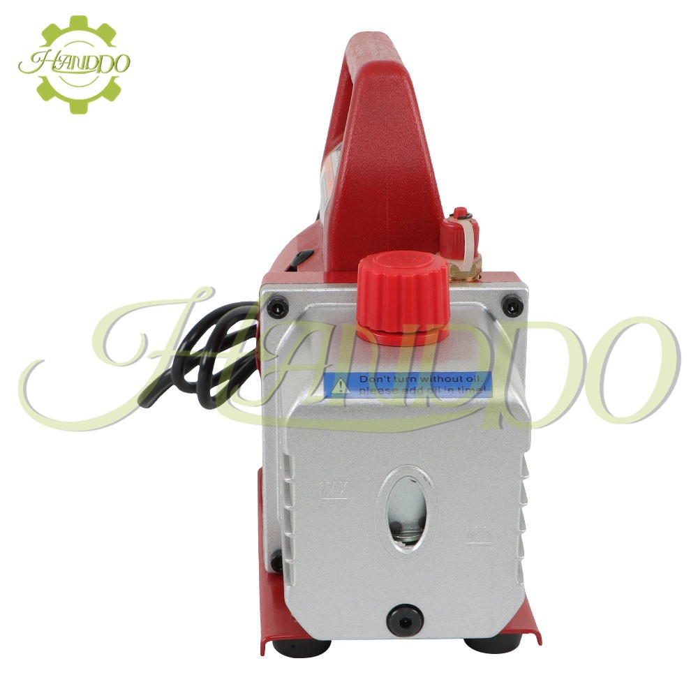 4CFM Air Vacuum Pump Rotary Vane HVAC A/C Refrigeration Kit Gauge 1/3HP