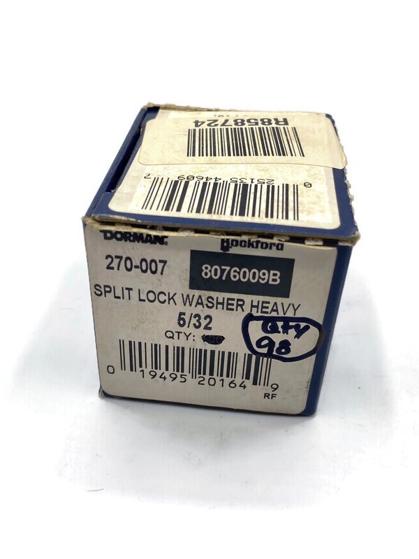*98 pcs* Rockford 5/32″ #8 Split Ring Lock Washers Medium Carbon Steel Zinc