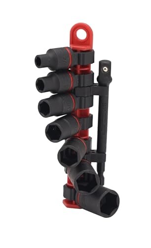 Wiha 72093 8 Piece 3/8″ Drive SAE Impact Socket Set