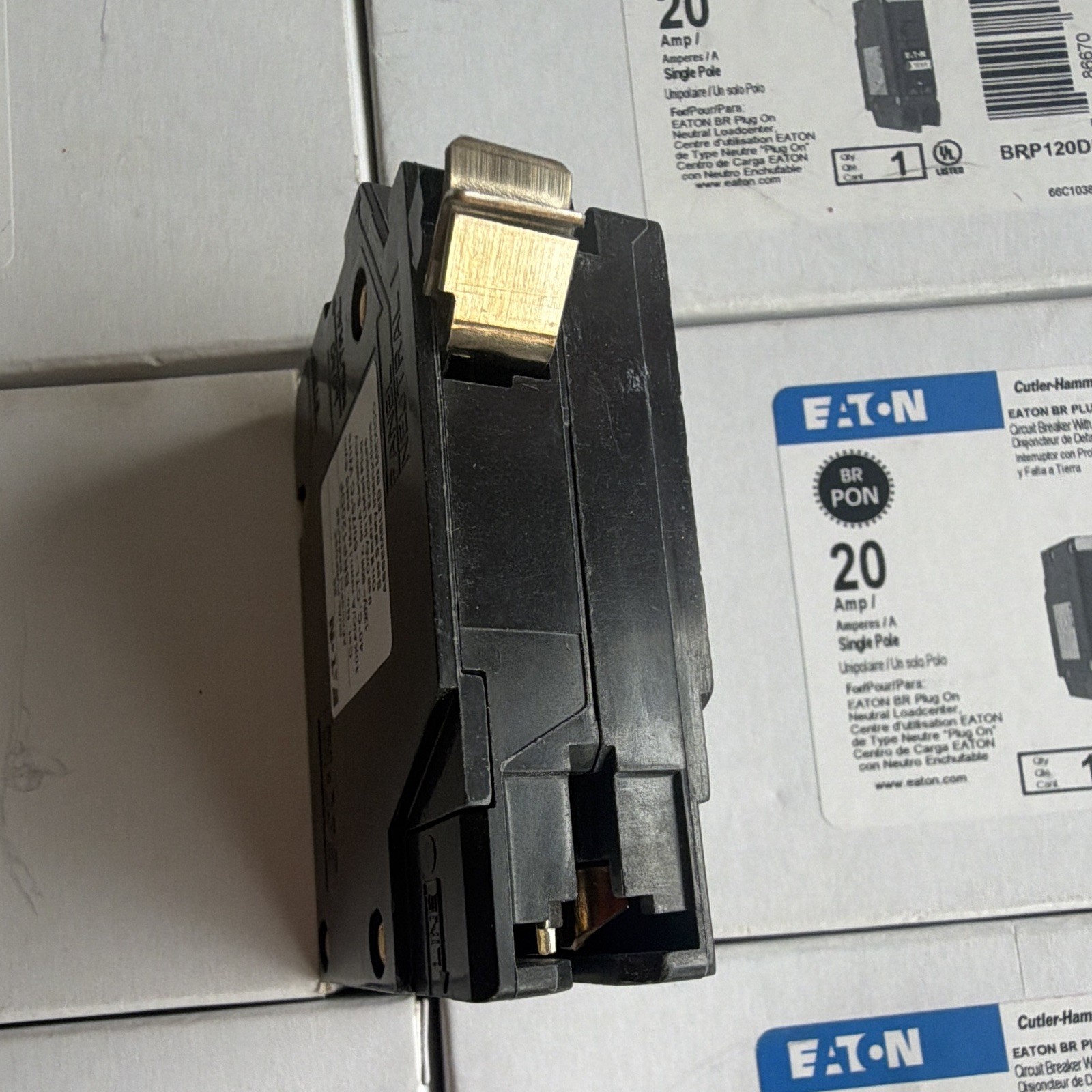 Lot 10 Eaton BRP120DF AFCI/GFCI Breaker 20A 120V 1-Pole Plug-On Neutral