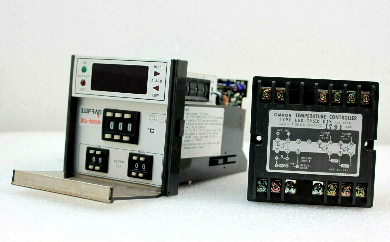E5K-95IC-I / LUFRAN XL-1000 TEMPERATURE CONTROLLER, TYPE E5K-C95IC-DIN / OMRON