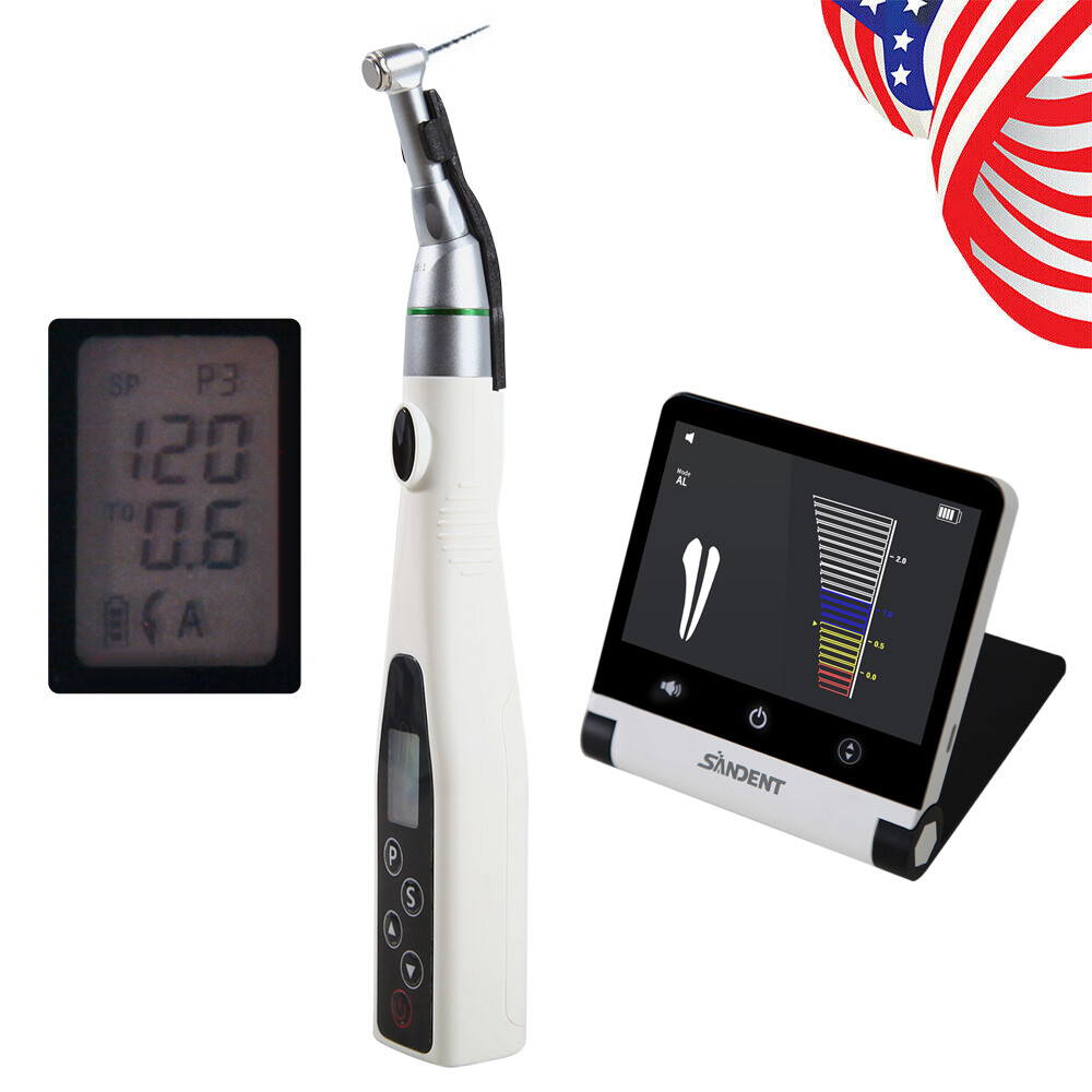Dental Wireless LED Endo Motor 16:1 Contra Angle /Apex Locator Root Canal LCD OR