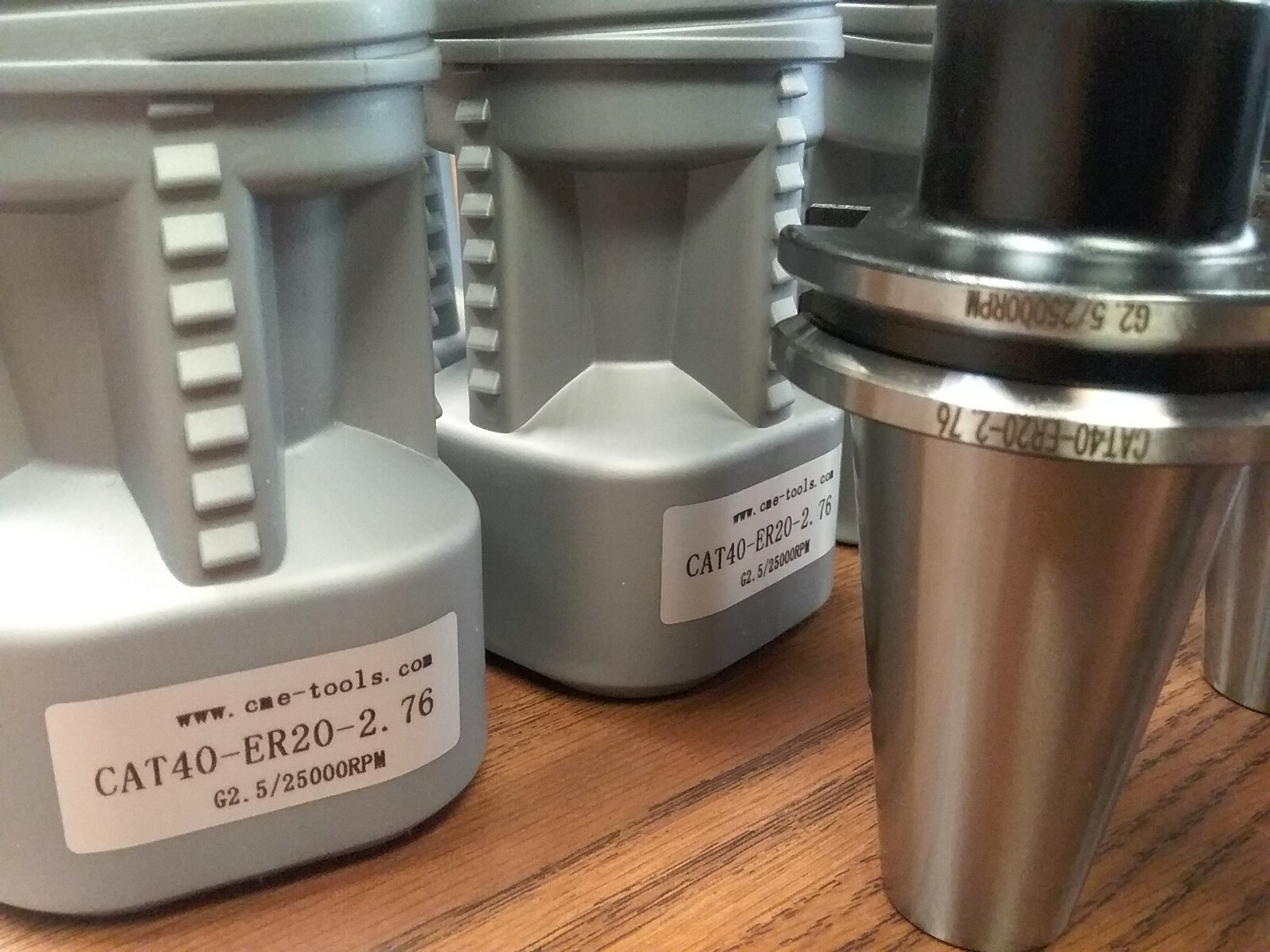 6pcs CAT40-ER20-2.76″ COLLET CHUCKS balanced to G2.5/25000RPM #B25-CAT40-ER20