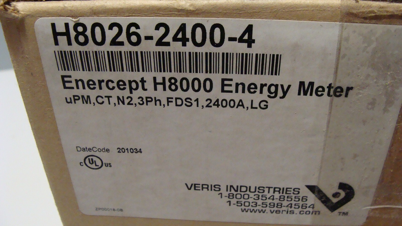 VERIS H8026-2400-4 Enercept H8000 Energy Meter Metering Transducer 2400 AMP