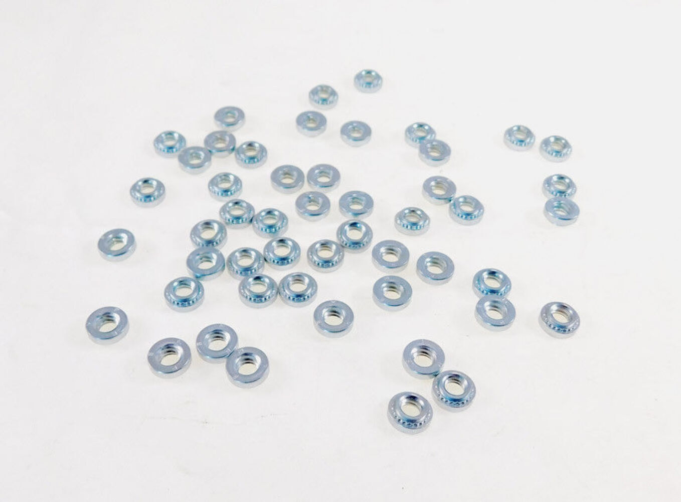 50 Pack 10-24 Self-Clinching Nuts Press-In Sheet Metal Fasteners SS-024-2ZI