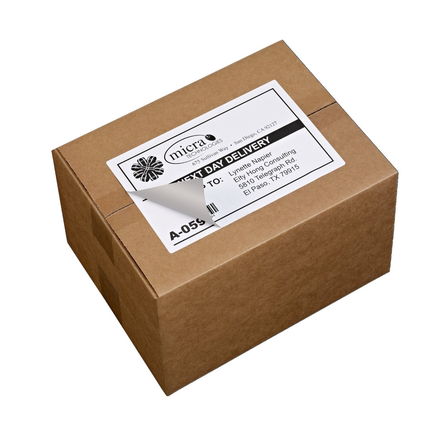 200-20000 Half Sheet Address Shipping Labels 2 Per Sheet 8.5×5.5 Self Adhesive