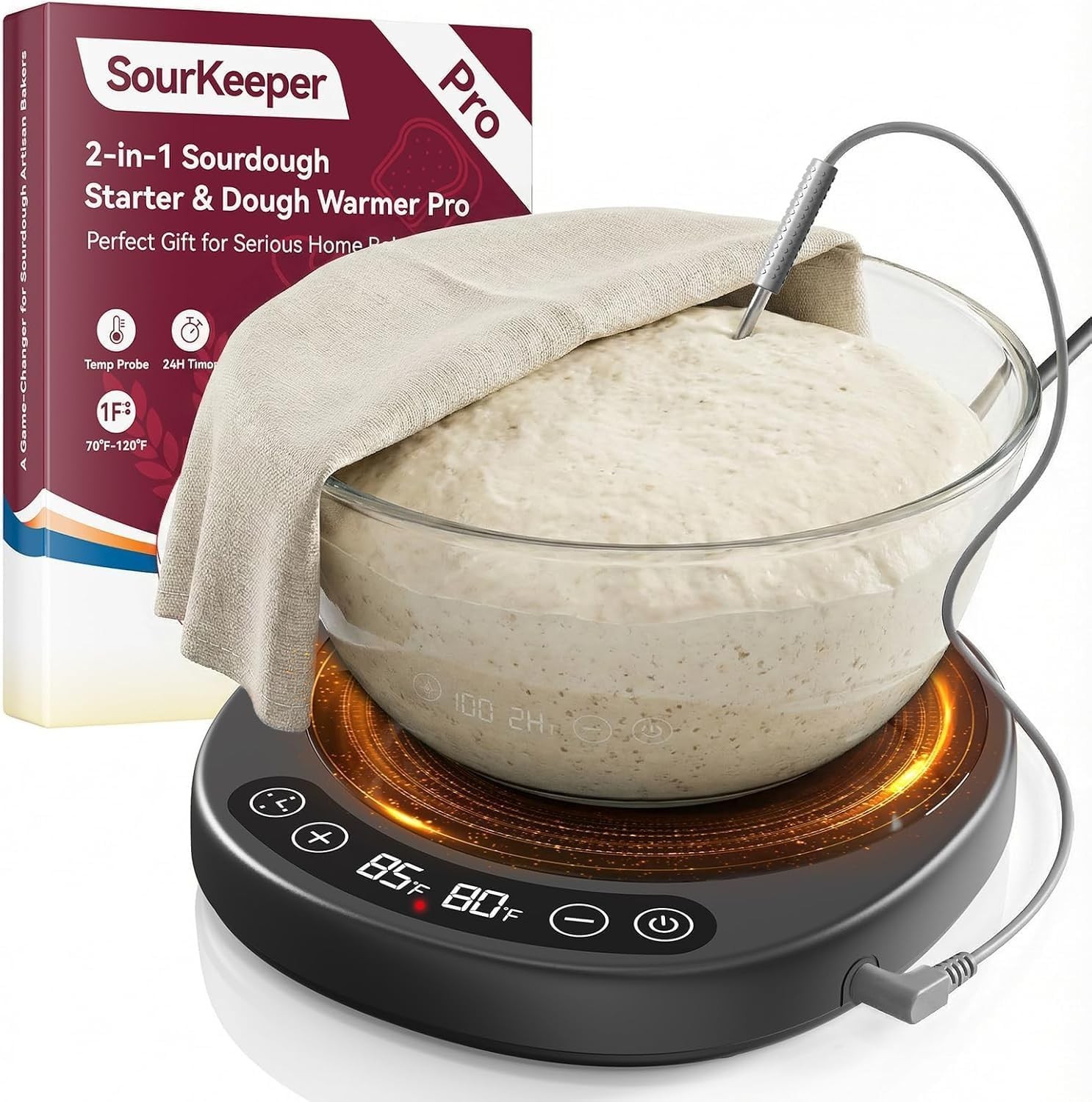 SourKeeper, Larger 2-in-1 Sourdough Starter Warmer Pro – 2026 Upgrade Larger …