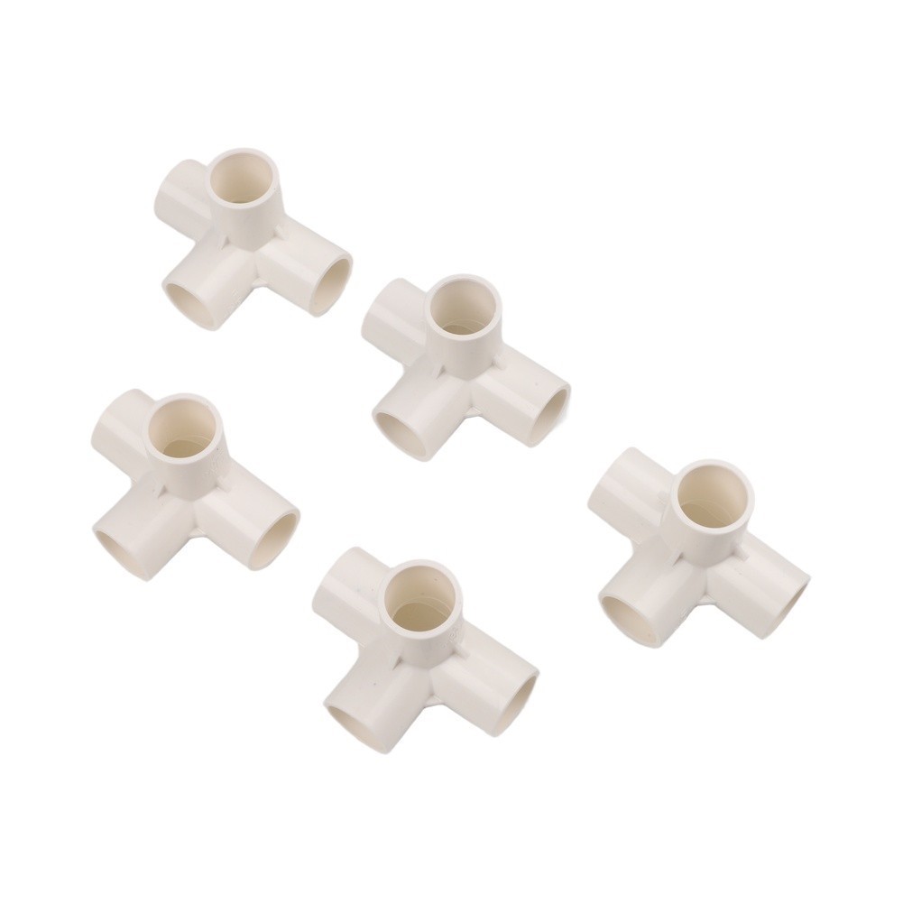 Furniture Grade Four Way PVC Pipe Fittings for For water Pipe DIY Projects