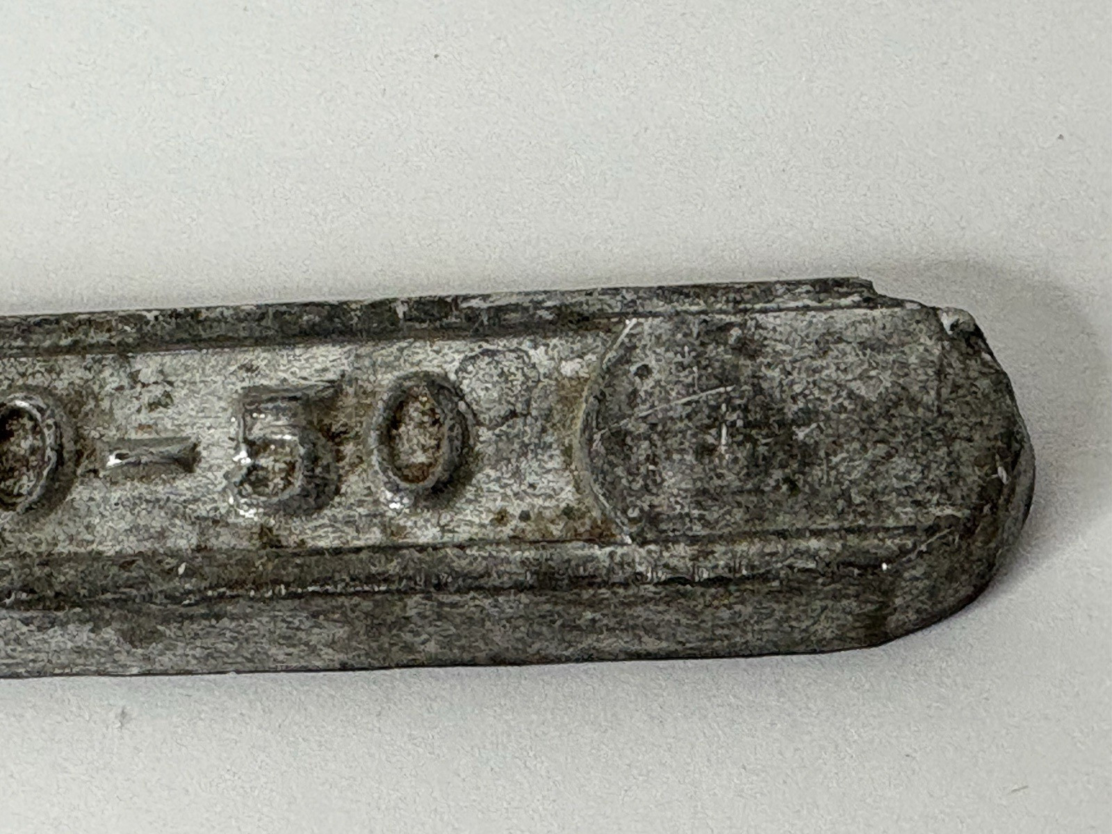 TIN LEAD SOLDER BAR 50/50 WARRANTED 3/4″ x 13″ Grade A Approx 1 lb 8 oz