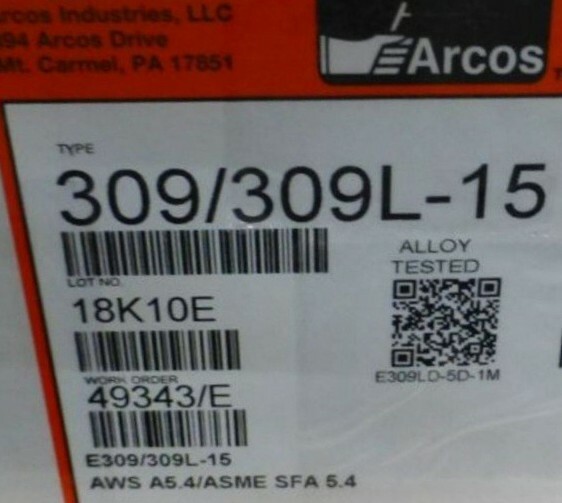 E309L Stainless Steel Stick Electrode Arc Welding Rods E309 1/8″ x 14″ 2LBS