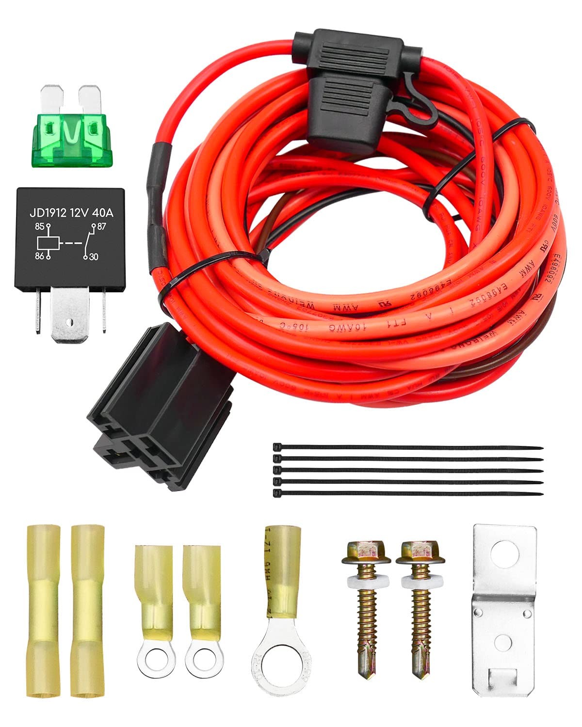 Electric Fuel Pump Relay Kit Fuel Pump Wiring Harness Kit Fit for 12V System …