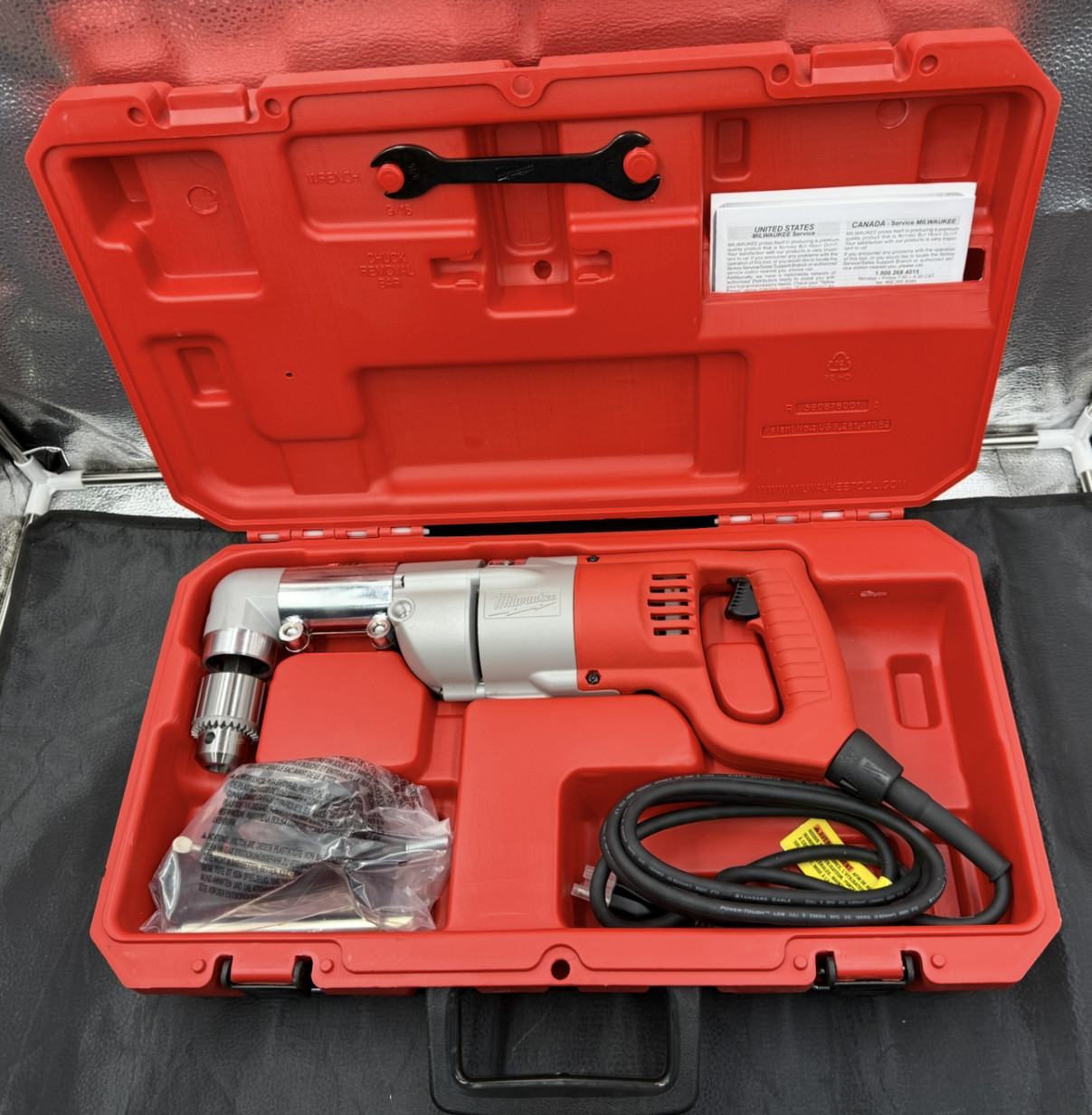 Milwaukee Two-Speed Right Angle Drive 1/2” Drill Kit 48-06-2871