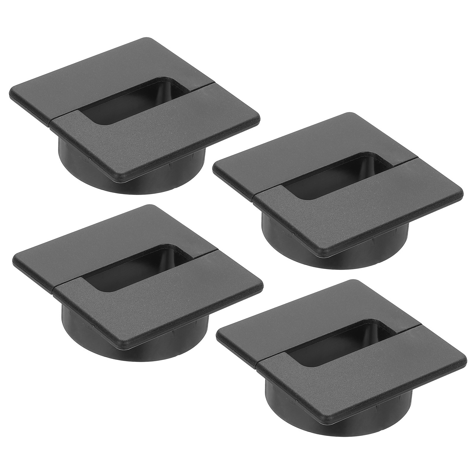 2.4 Inch Desk Grommet, 4Pcs Cable Grommet Hole Cover, Black