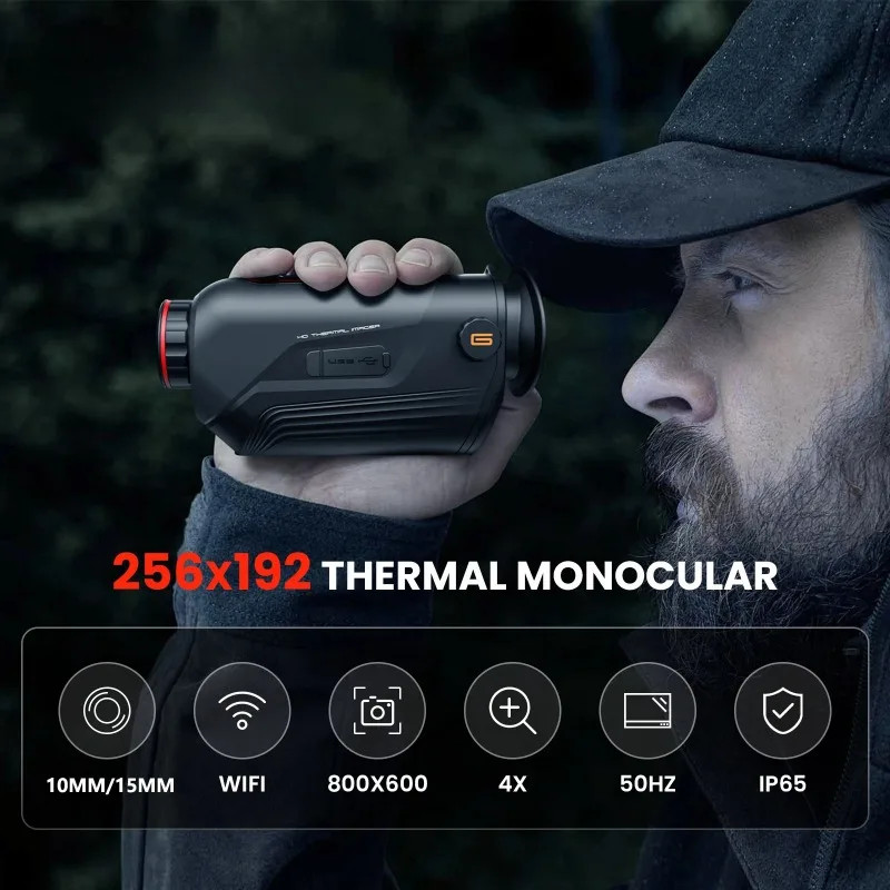 GOYOJO Thermal Imaging Monocular Infrared Night Vision Telescope 10mm/15mm Lens