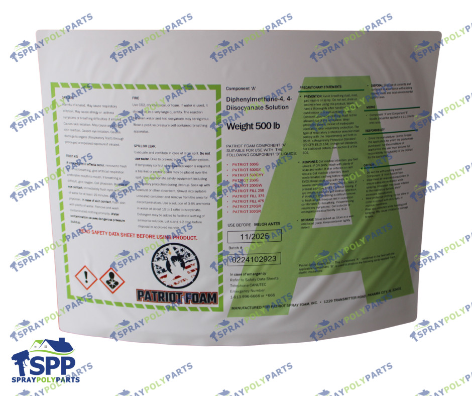 Patriot Foam 200G-HFO CLOSED Cell Spray Foam (PATRIOT-200G-HFO-SET)