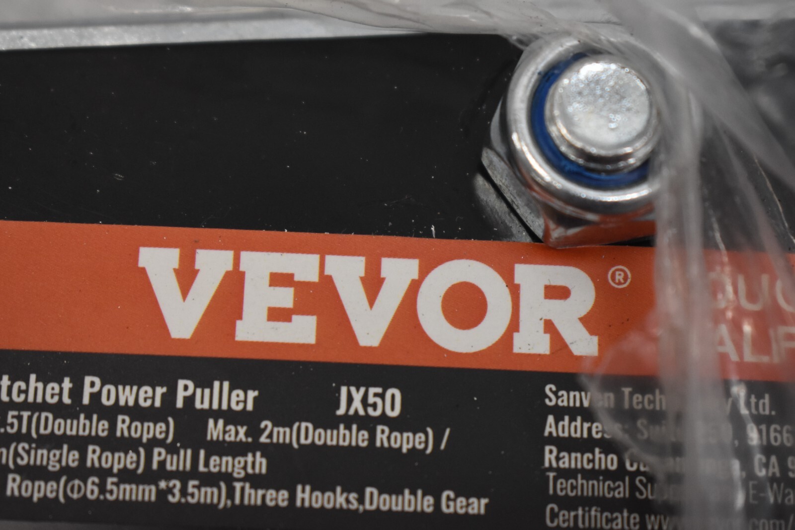 VEVOR Ratchet Power Puller JX50 Rope Puller 5 Ton Pulling Capacity Heavy Duty